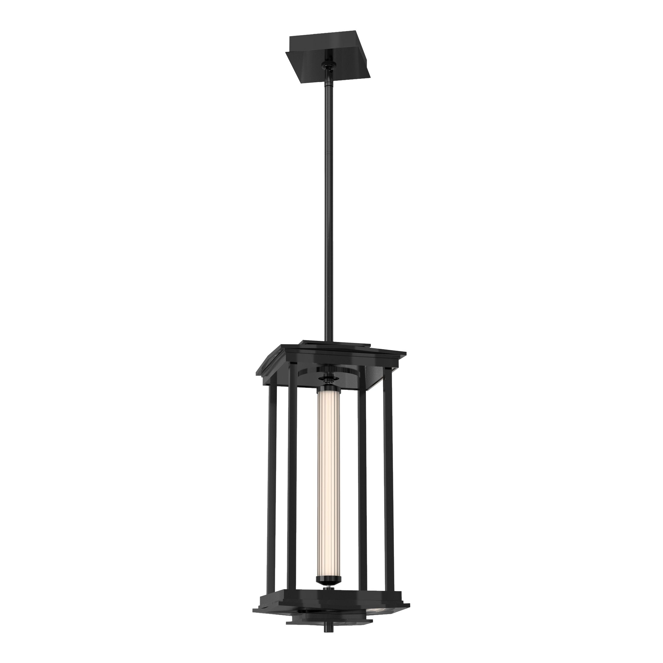 Hubbardton Forge Athena 1-Light LED Lantern with Scalloped Glass, 520 Lumens, Energy Efficient Design