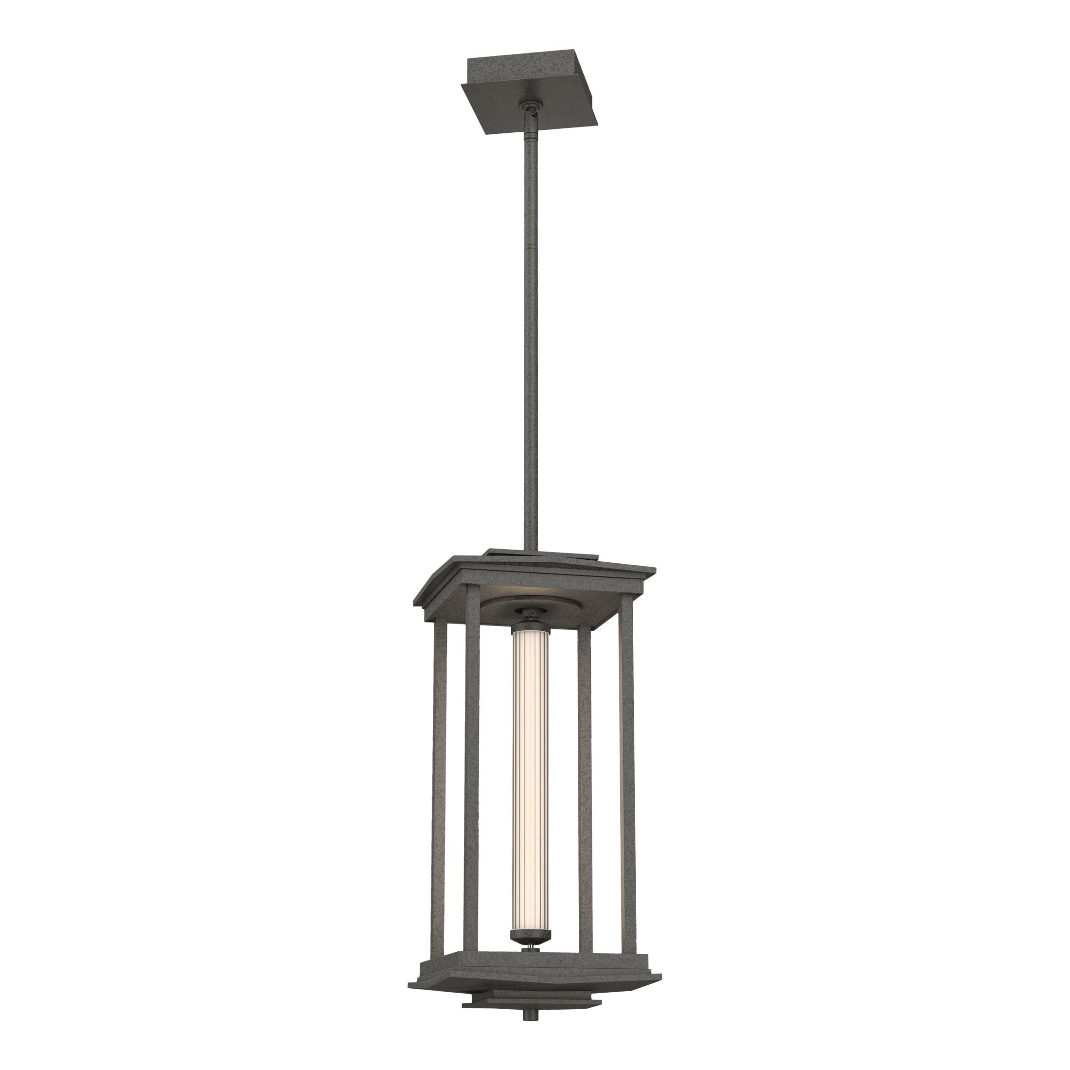 Hubbardton Forge Athena 1-Light LED Lantern with Scalloped Glass, 520 Lumens, Energy Efficient Design