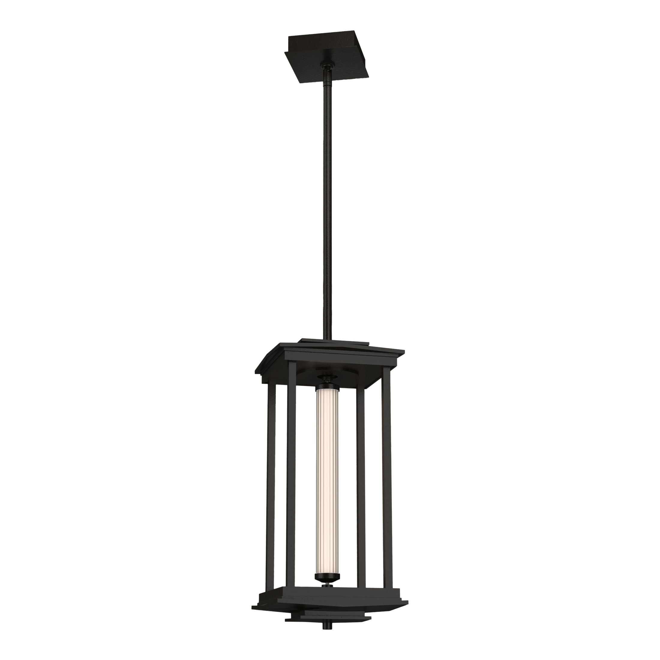 Hubbardton Forge Athena 1-Light LED Lantern with Scalloped Glass, 520 Lumens, Energy Efficient Design