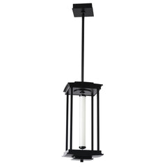 Hubbardton Forge Athena 1-Light LED Lantern with Scalloped Glass, 520 Lumens, Energy Efficient Design