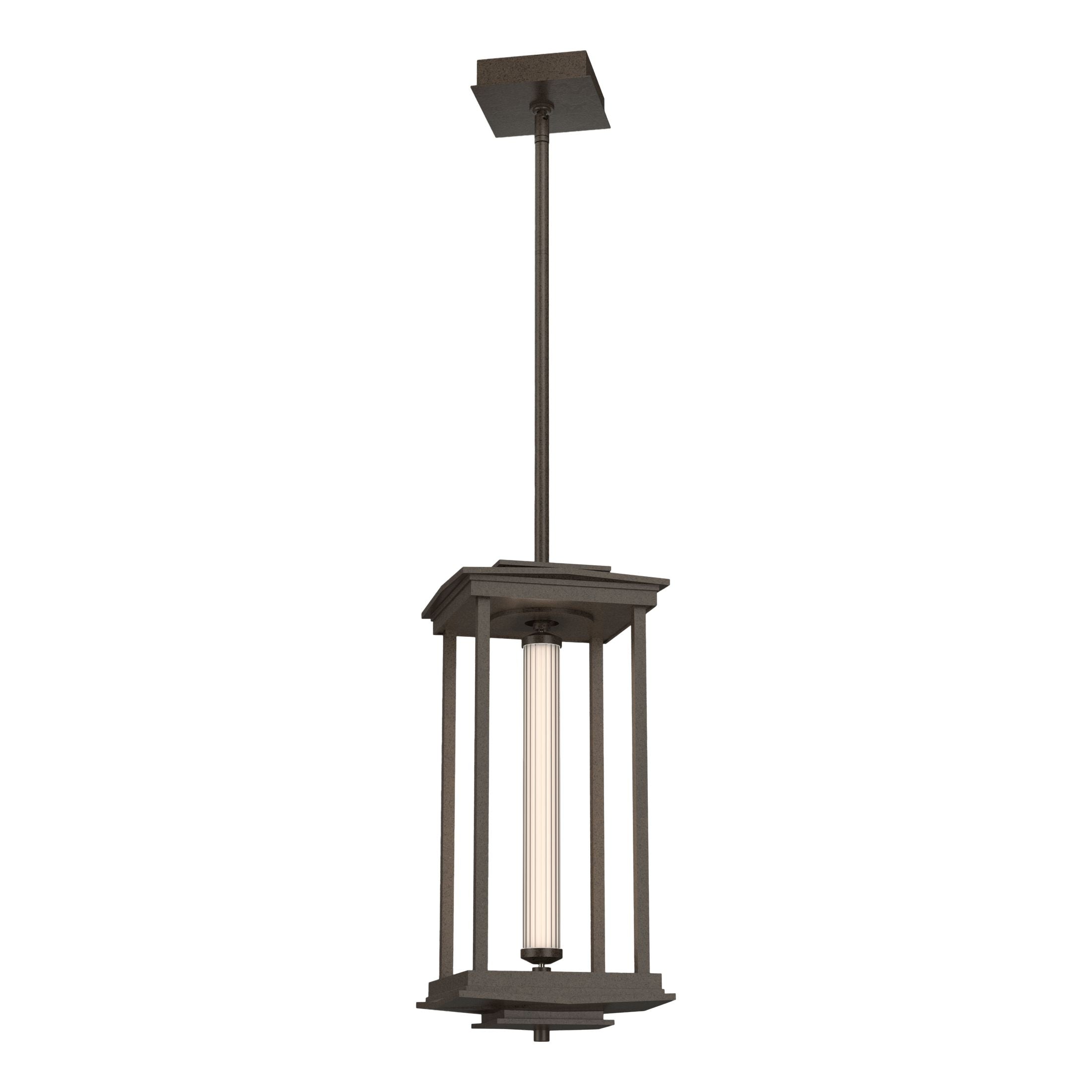 Hubbardton Forge Athena 1-Light LED Lantern with Scalloped Glass, 520 Lumens, Energy Efficient Design