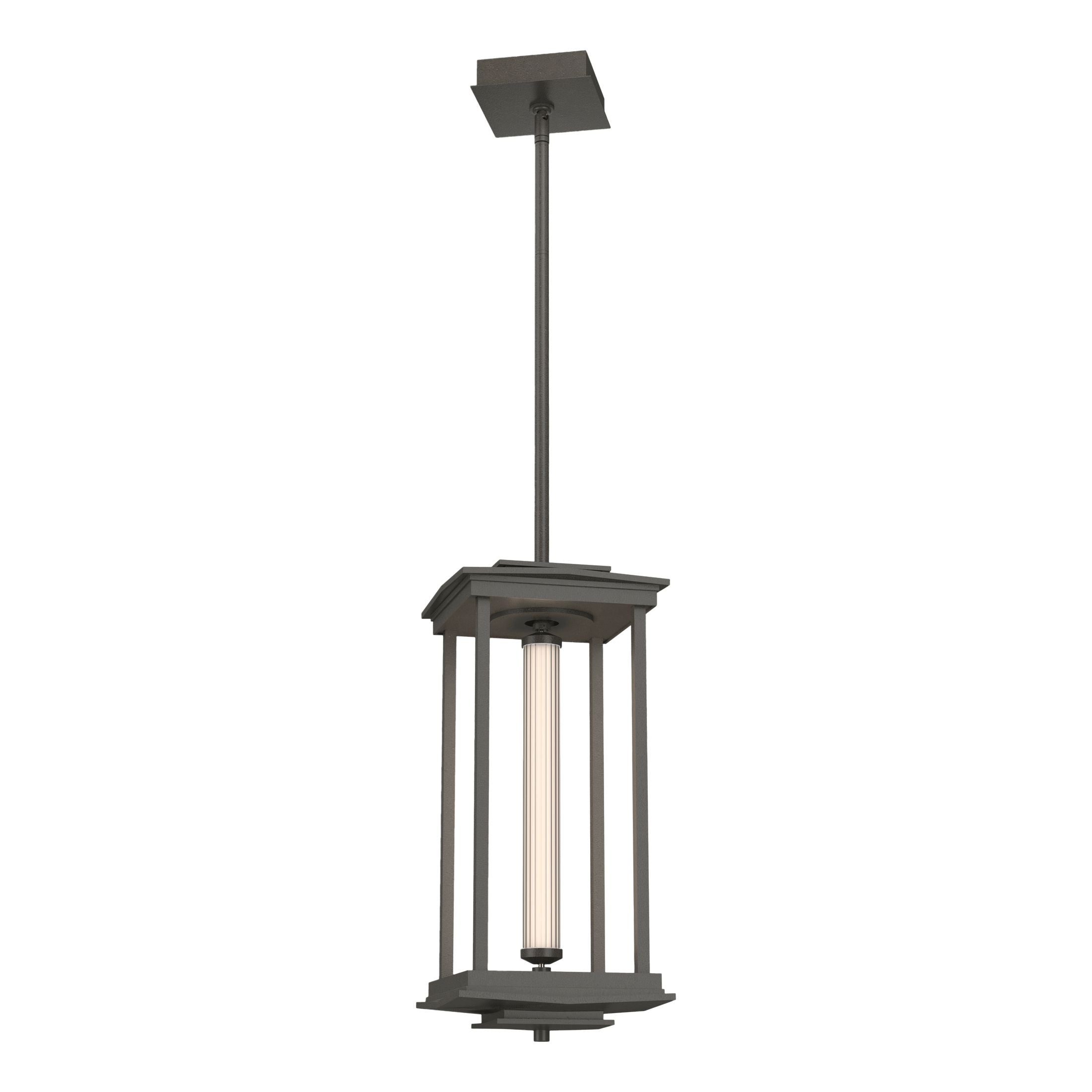 Hubbardton Forge Athena 1-Light LED Lantern with Scalloped Glass, 520 Lumens, Energy Efficient Design