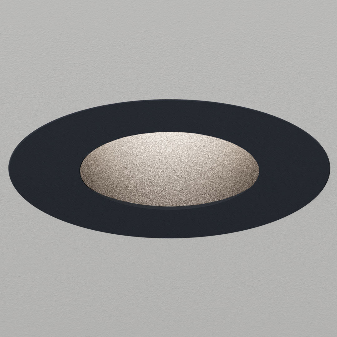 Atomos 1 Round Pinhole Adjustable Trim Recessed Downlight with IC Airtight Housing, 344-400 Lumens