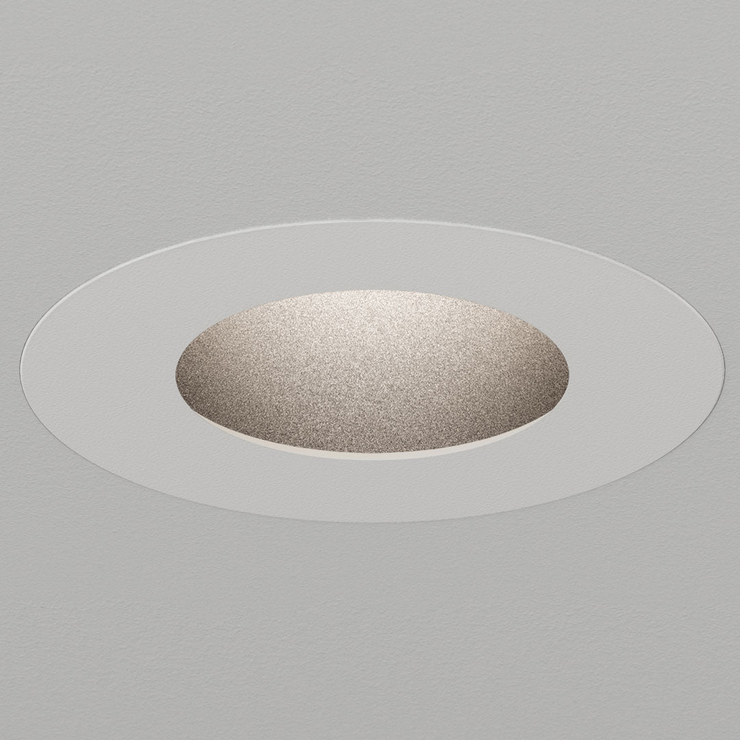 Atomos 1 Round Pinhole Adjustable Wood Trim Recessed Downlight, IC Airtight, Wet Location Rated, CRI 90