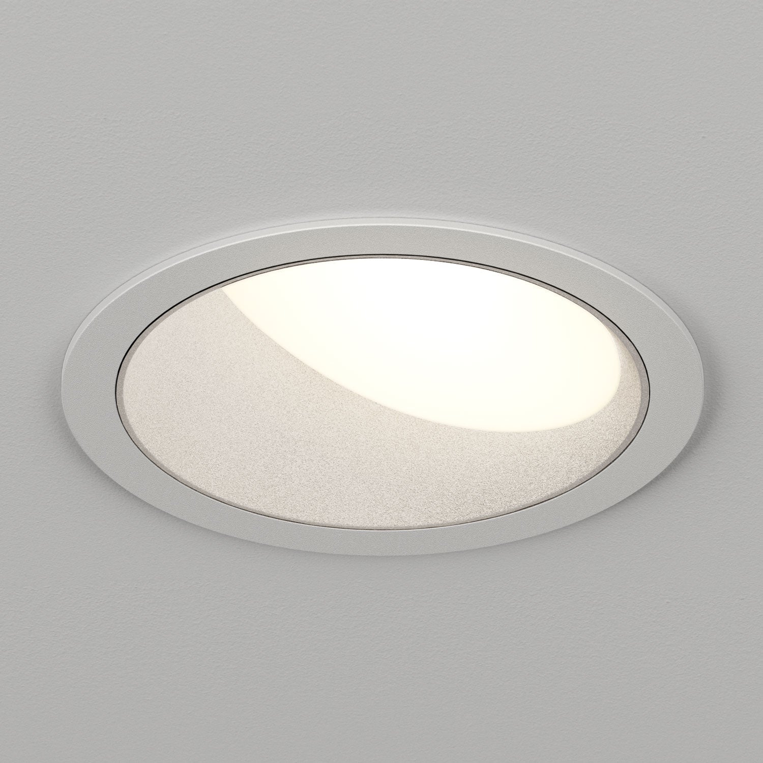 Atomos 2 Slim Round Wall Wash Recessed Downlight, IC Airtight Housing, Dry/Damp Location Rated by Lucifer Lighting A2RWFSW1