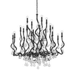 Aveline 48-Inch Large Chandelier by Corbett Lighting with 20 Bulb Capacity and Dimmable Functionality