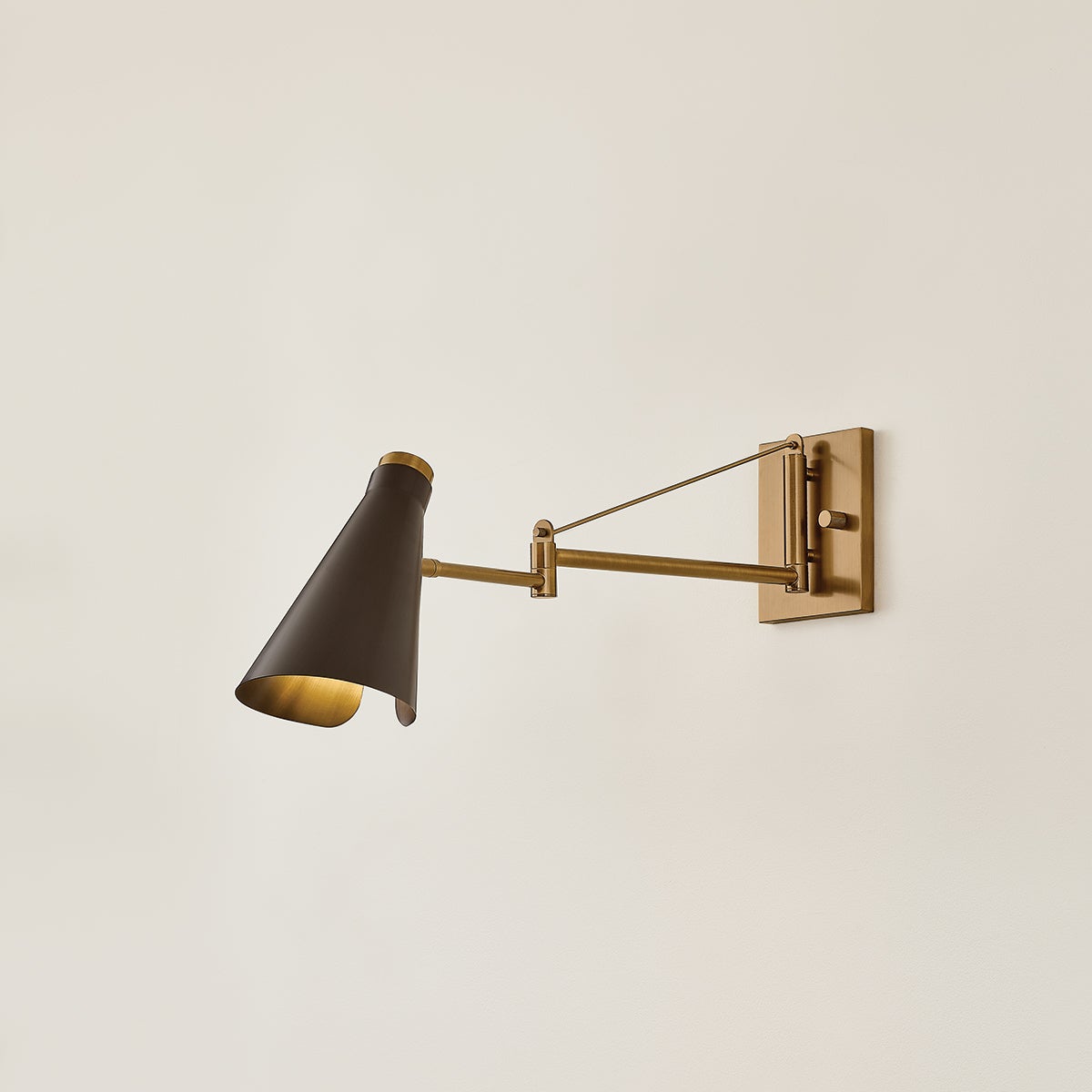 Andersen Wall Sconce 14" High by Troy Lighting - Industrial Patina Brass and Bronze Finish