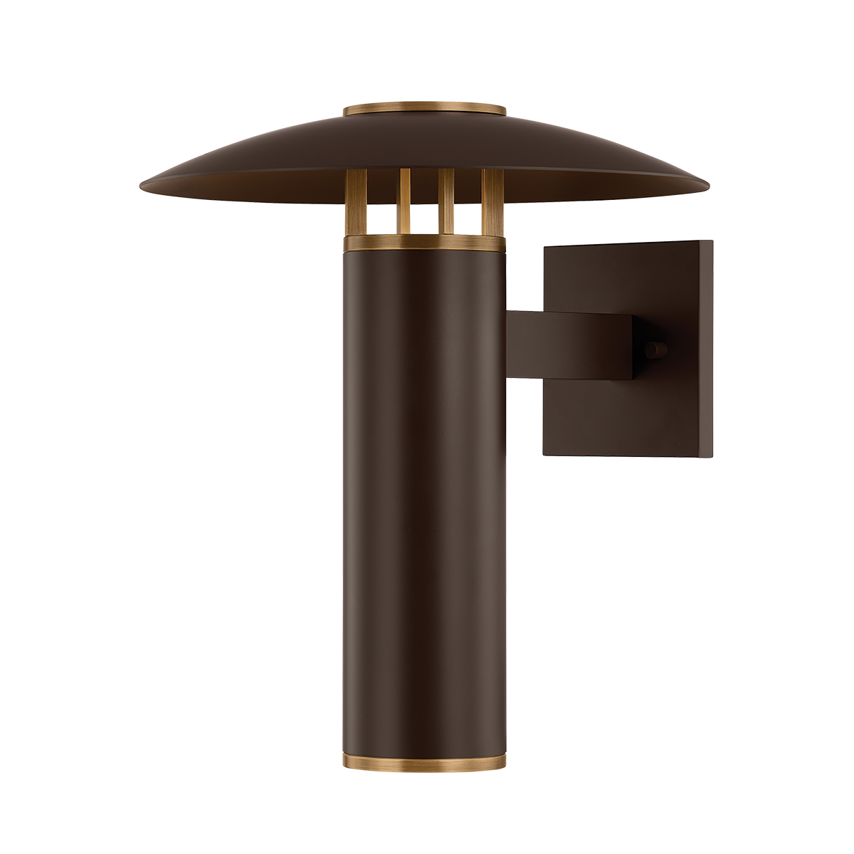 Birk Large Outdoor Wall Sconce by Troy Lighting - 15"H, ETL Wet Rated, Dimmable LED, Bronze Finish