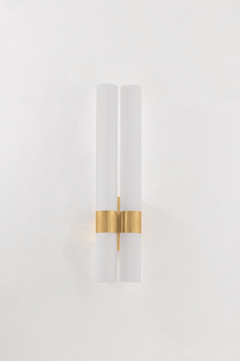 Balerma 4-Light Wall Sconce by Corbett Lighting - Vintage Brass, Dimmable, Energy Efficient LED