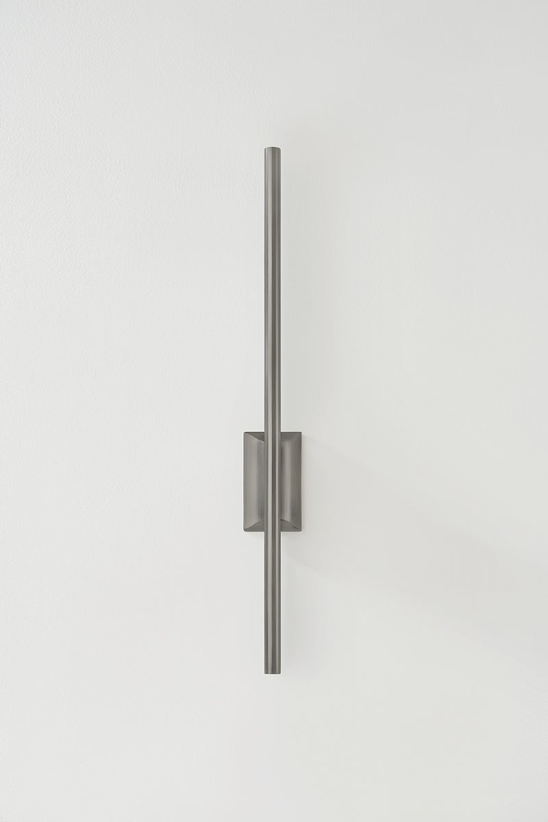 Hudson Valley Lighting Bernard Wall Sconce - Energy-Efficient LED, 2700K Warm Light, Dimmable, Aged Brass & Vintage Pewter