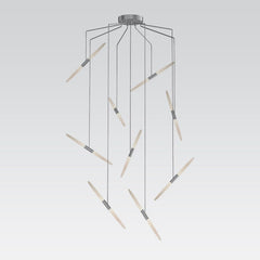 SONNEMAN Ballet 9-Light LED Chandelier, Dimmable, Energy Efficient, Modern Design in 2 Finishes