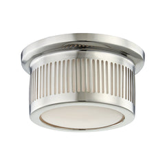 Bangor Ceiling Light 13W Flush Mount Fixture With Unique Cut-Out Design & Dimmable Opal Shade