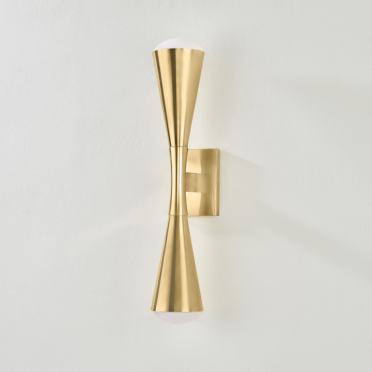 Barcelona Sconce 22.75" Height by Corbett Lighting - Dimmable, 400 Lumens, Vintage Brass Finish