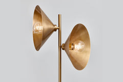 Bash Floor Lamp 64" Tall With Patina Brass Finish, Dimmable Feature, Mid-Century Style By Troy Lighting