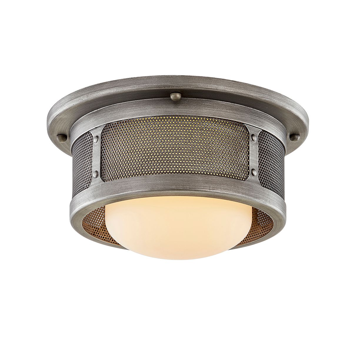 Bauer Ceiling Light By Troy Lighting C7370-AP With Opal Glass Shade And Adjustable Brightness