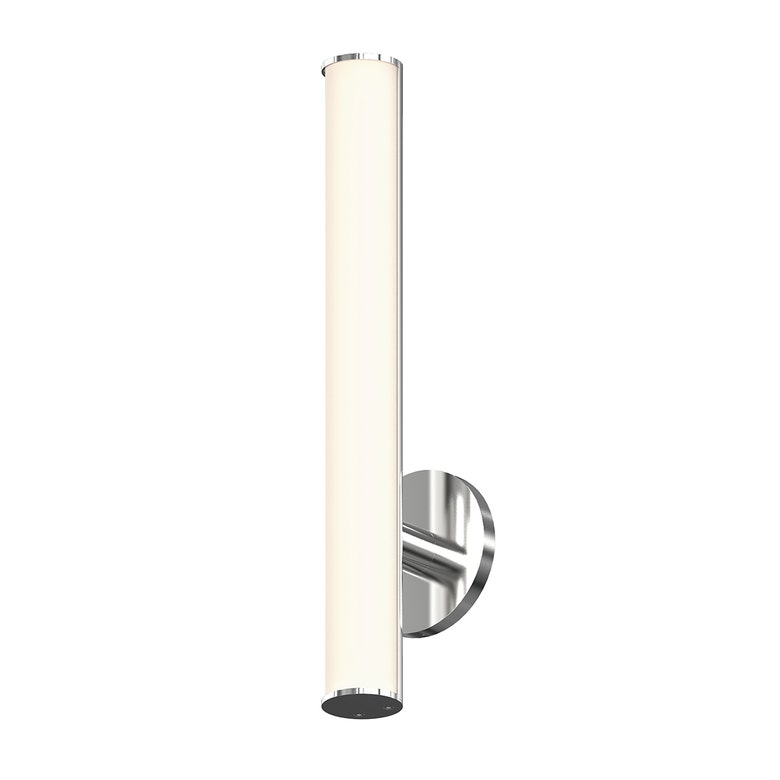 Sonneman Bauhaus Columns 18” LED Bath Bar, Dimmable, Polished Chrome Finish, 1260 Lumens