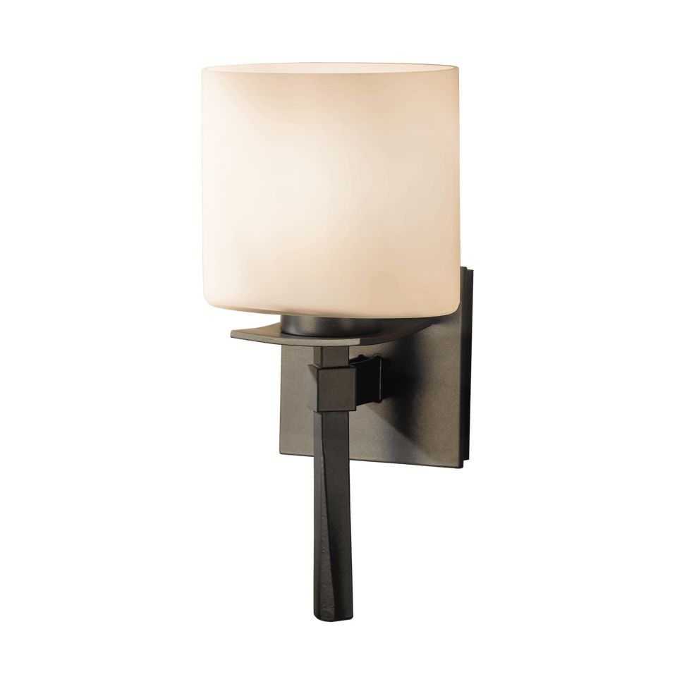 Beacon Hall Ellipse Glass Sconce by Hubbardton Forge - Customizable Finish, UL Damp Rated, Dimmable