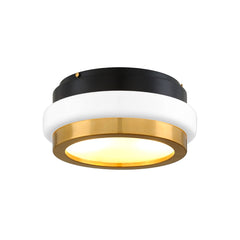 Beckenham Ceiling Light By Corbett Lighting With Black Brass & Vintage Brass Rings, 575 Lumens