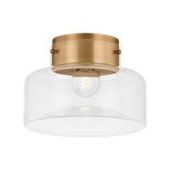 Bellow Ceiling Light by Troy Lighting C2113-PBR with Dimmable Feature & Patina Brass Finish