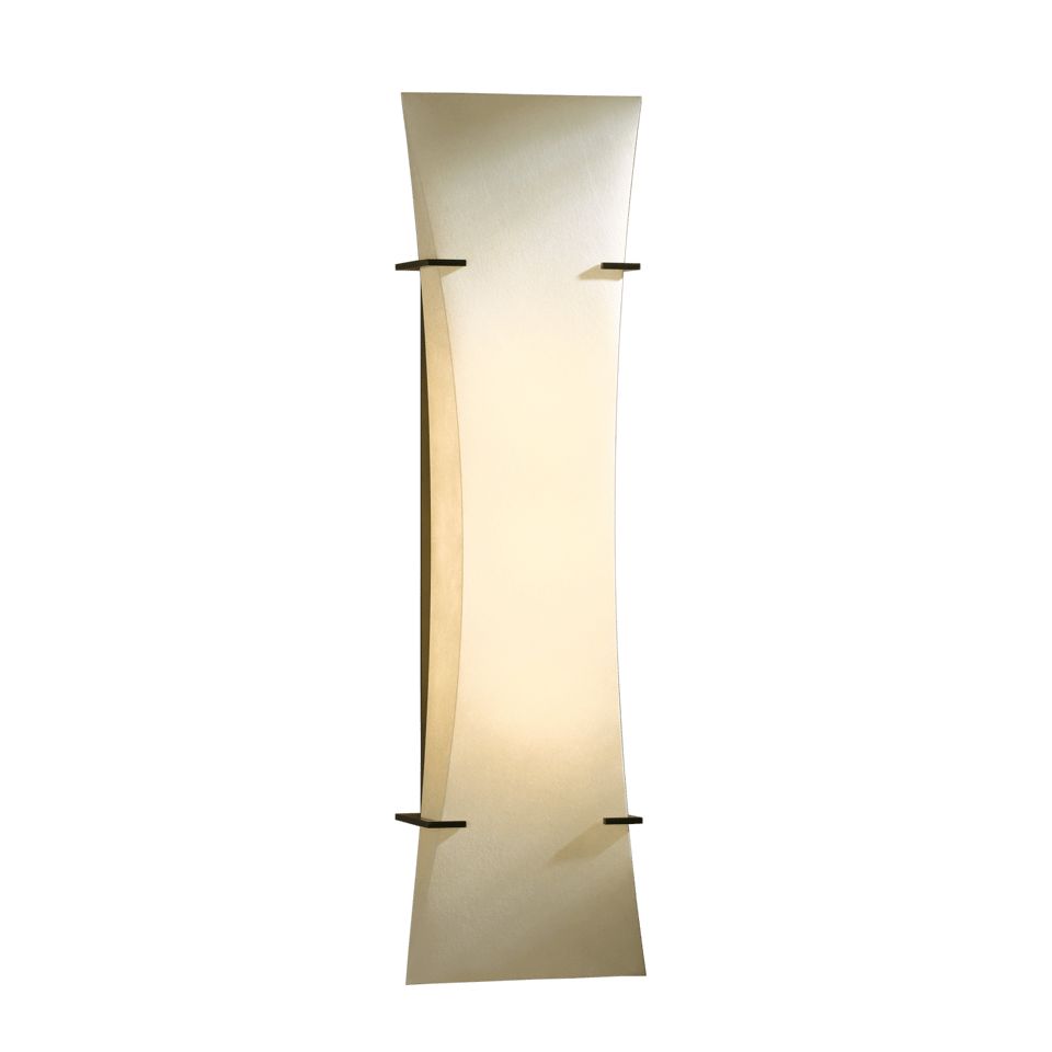 Bento Sconce by Hubbardton Forge - Modern Dimmable Wall Light with Spun Frost Glass Shade