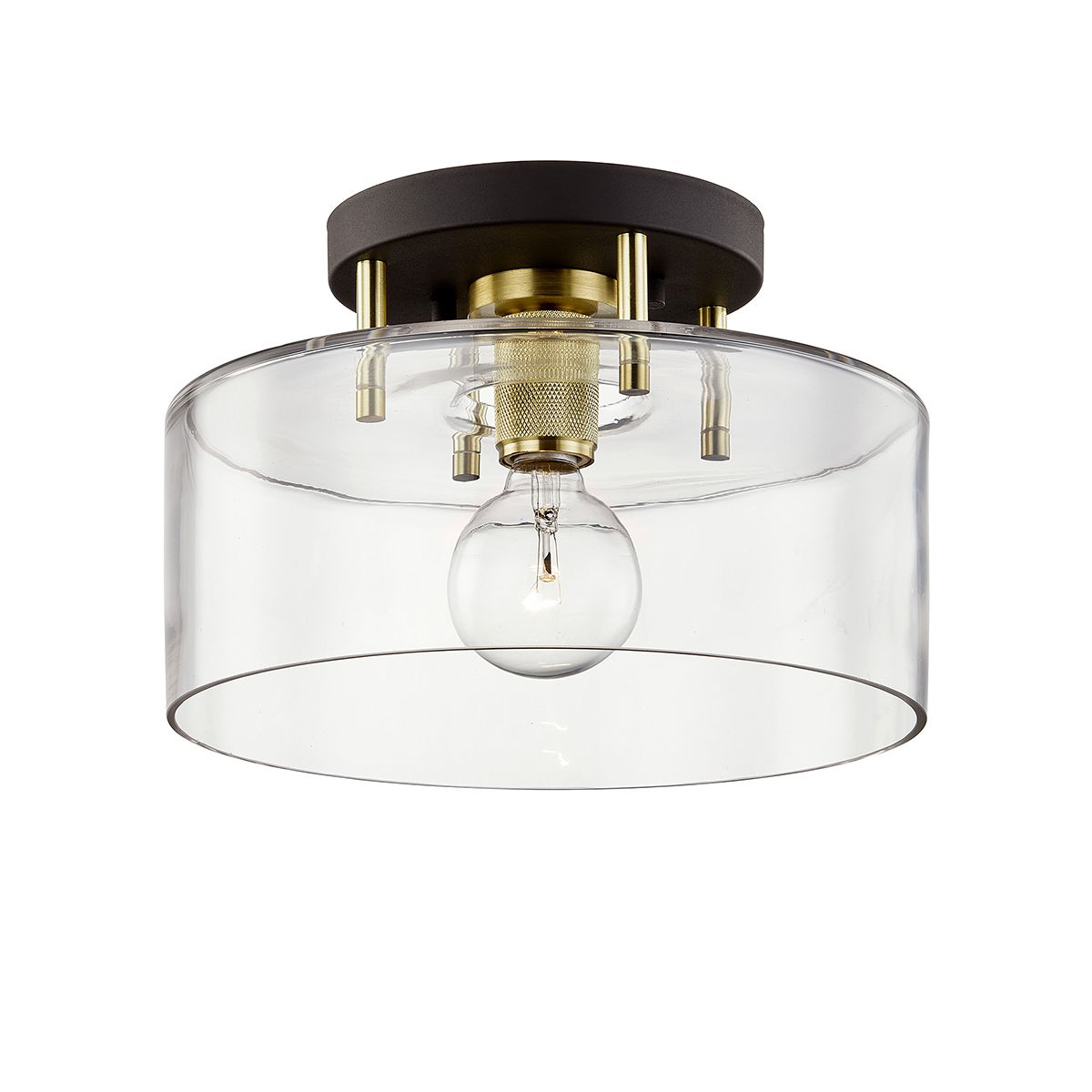 Bergamot Station Medium Semi-Flush Ceiling Light by Troy Lighting C7541