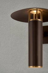 Birk Large Outdoor Wall Sconce by Troy Lighting - 15"H, ETL Wet Rated, Dimmable LED, Bronze Finish