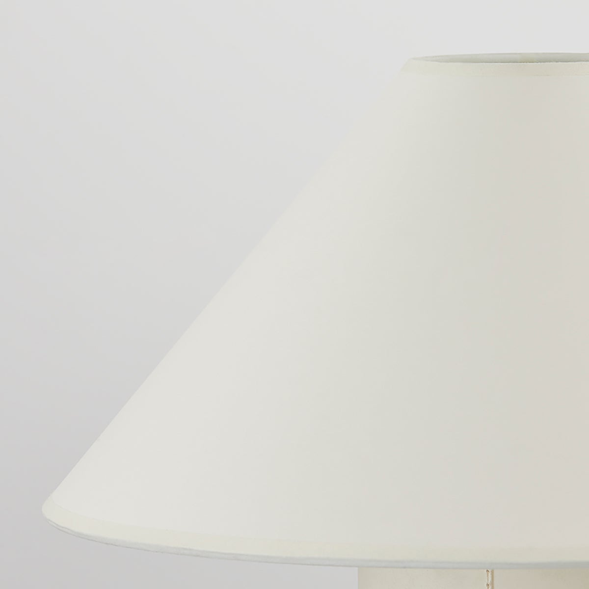 Bond Table Lamp By Troy Lighting, 15" Height, Parchment-Wrapped Body, Dimmable, Patina Brass Accents