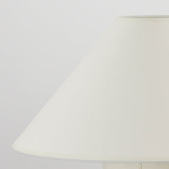 Bond Table Lamp By Troy Lighting, 15" Height, Parchment-Wrapped Body, Dimmable, Patina Brass Accents