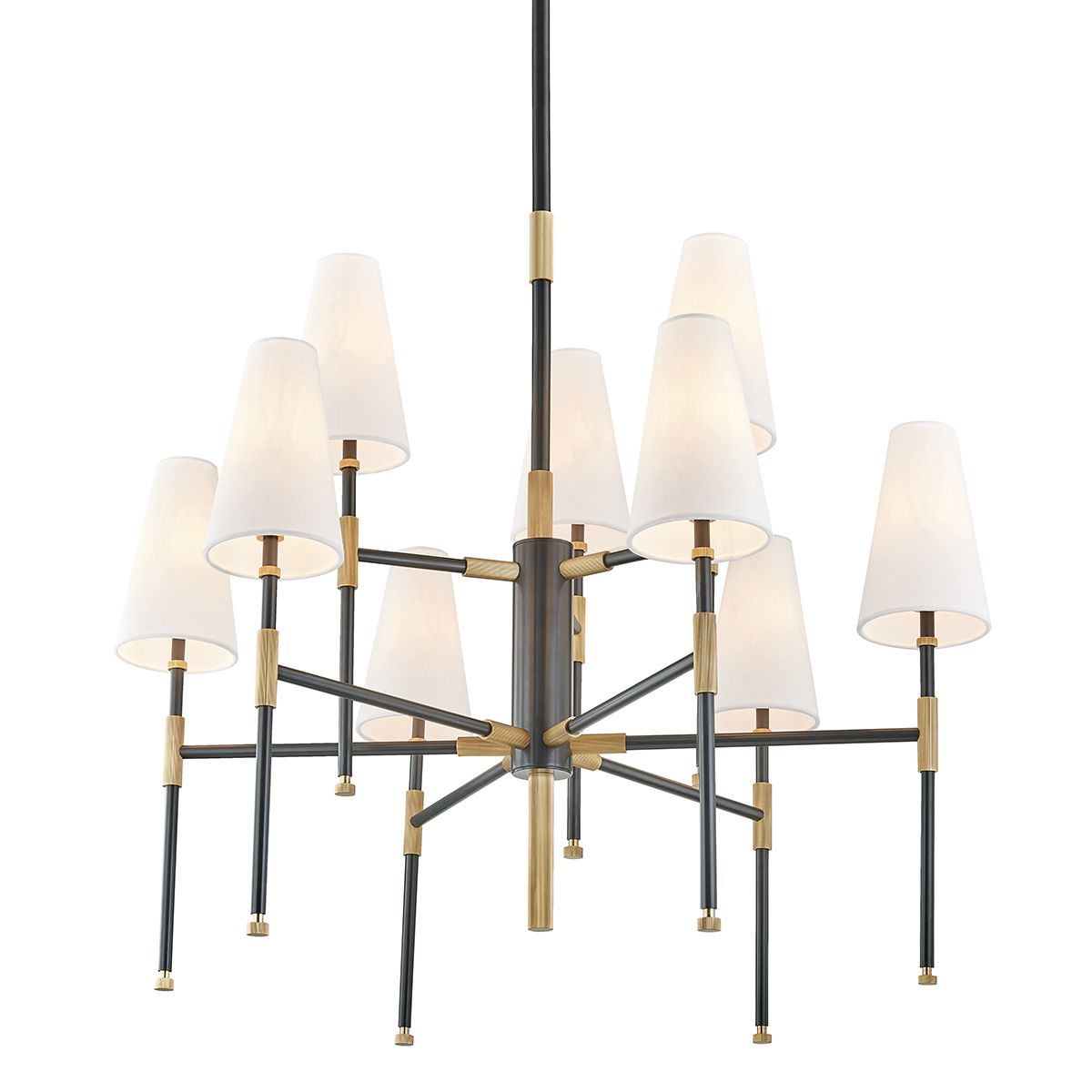 Bowery 9-Light Chandelier by Hudson Valley Lighting 3734-AOB