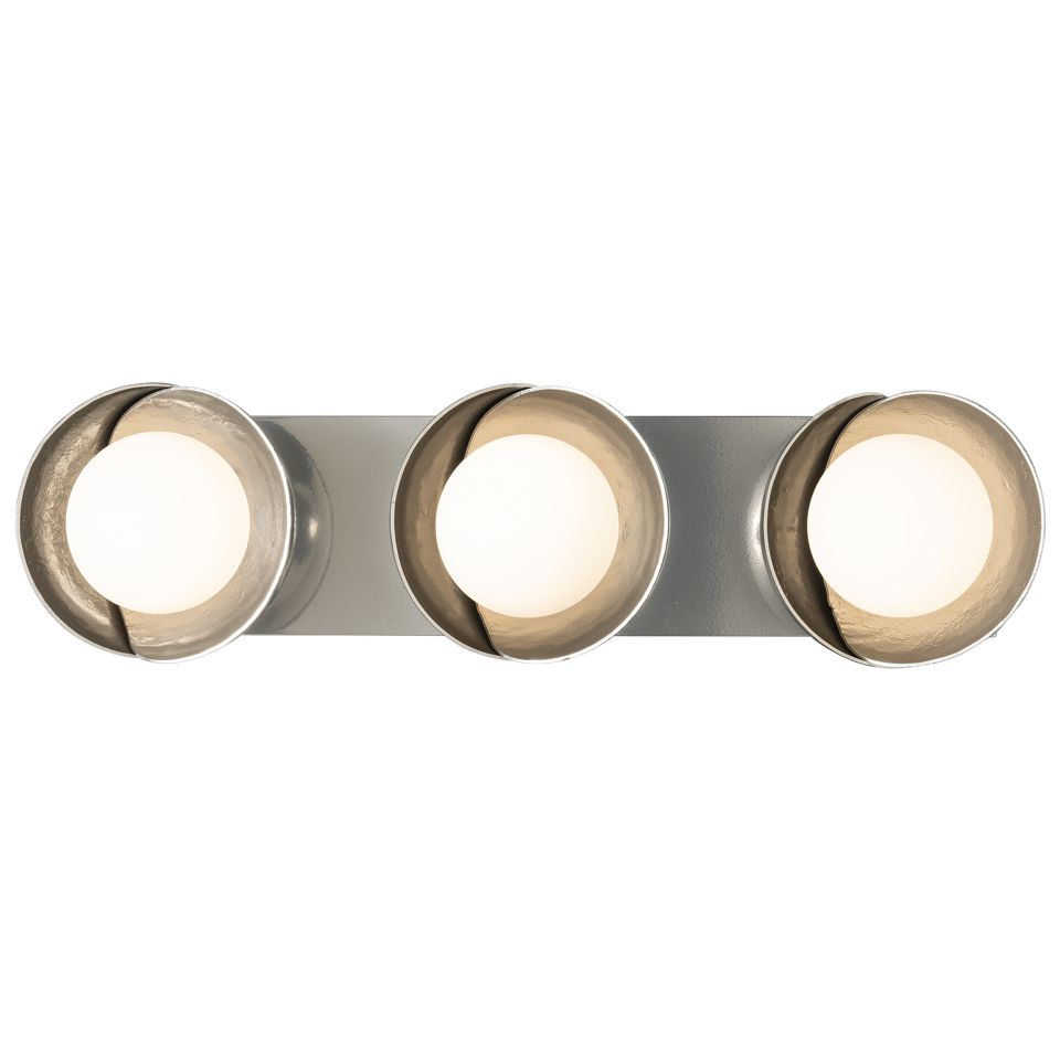 Hubbardton Forge Brooklyn 3-Light Double Shade Bath Sconce - Versatile Mounting, UL Damp Rated, Multiple Finishes