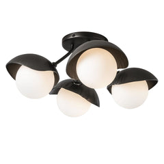 Brooklyn 4-Light Semi-Flush Ceiling Fixture with Customizable Finish by Hubbardton Forge