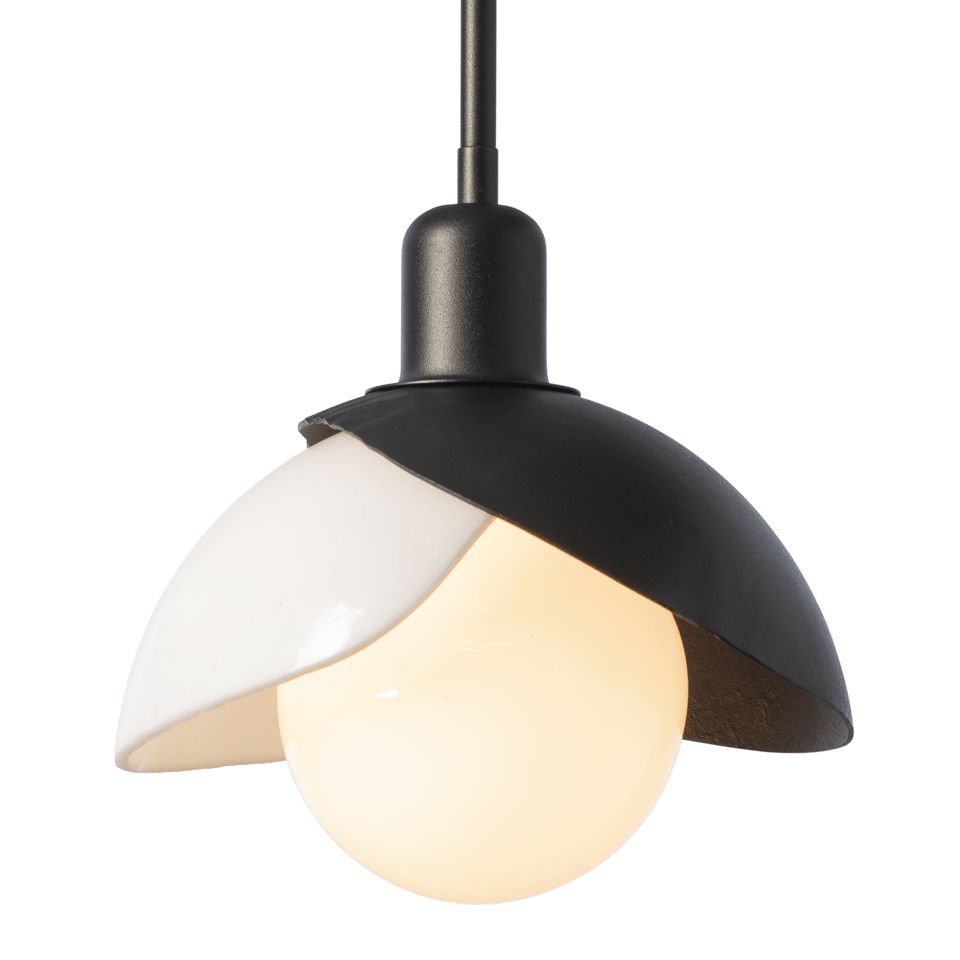 Hubbardton Forge Brooklyn 2-Shade Art Glass Mini Pendant Light, Adjustable Height, UL Damp Rated