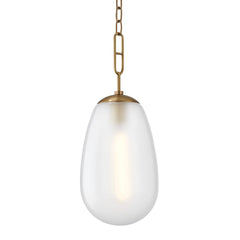 Bruckner Pendant Light by Hudson Valley Lighting, Glass Shade, Dimmable, Adjustable Height, 22.25" H