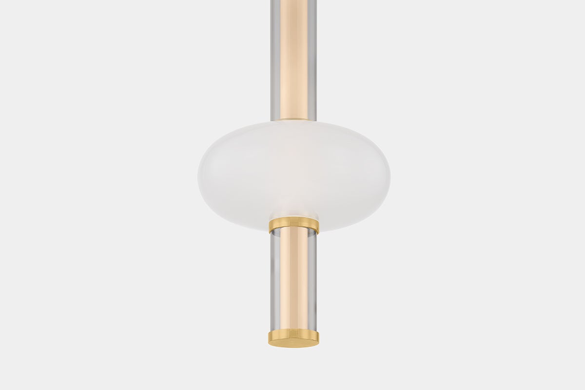 Corbin Pendant Light 28.5" by Corbett Lighting - Energy Efficient LED, ETL Damp Rated, Modern Glass Design