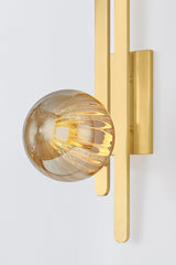 Cronus Wall Sconce by Corbett Lighting - Vintage Polished Brass, Dimmable, Grapes Design, 25"H