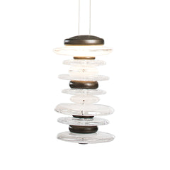 Cairn Large Mini Pendant Light by Hubbardton Forge, 10.1" H, Dimmable, Custom Finish Options