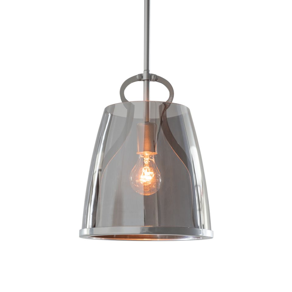 Hubbardton Forge Caliper Pendant Light 12.6” Height, Dimmable, Customizable Finishes, UL Damp Rated