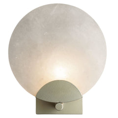 Callisto 1-Light Sconce by Hubbardton Forge, Dimmable, UL Damp Rated, Alabaster Stone, Various Finishes