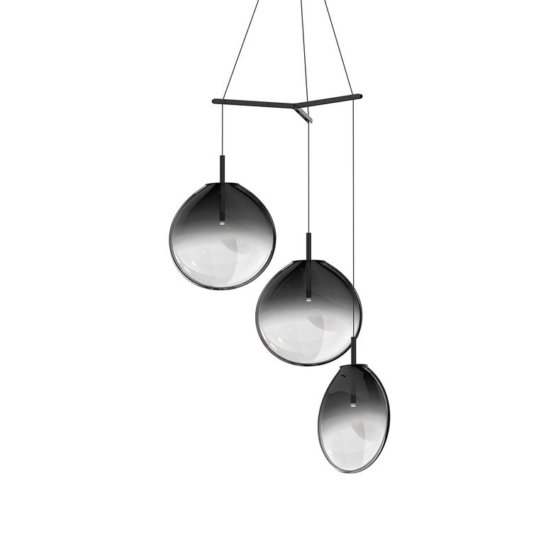 Cantina Large 3-Light Tri-Spreader LED Chandelier by SONNEMAN