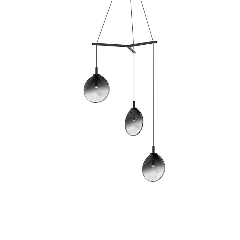 Cantina Small 3-Light Tri-Spreader LED Chandelier by SONNEMAN