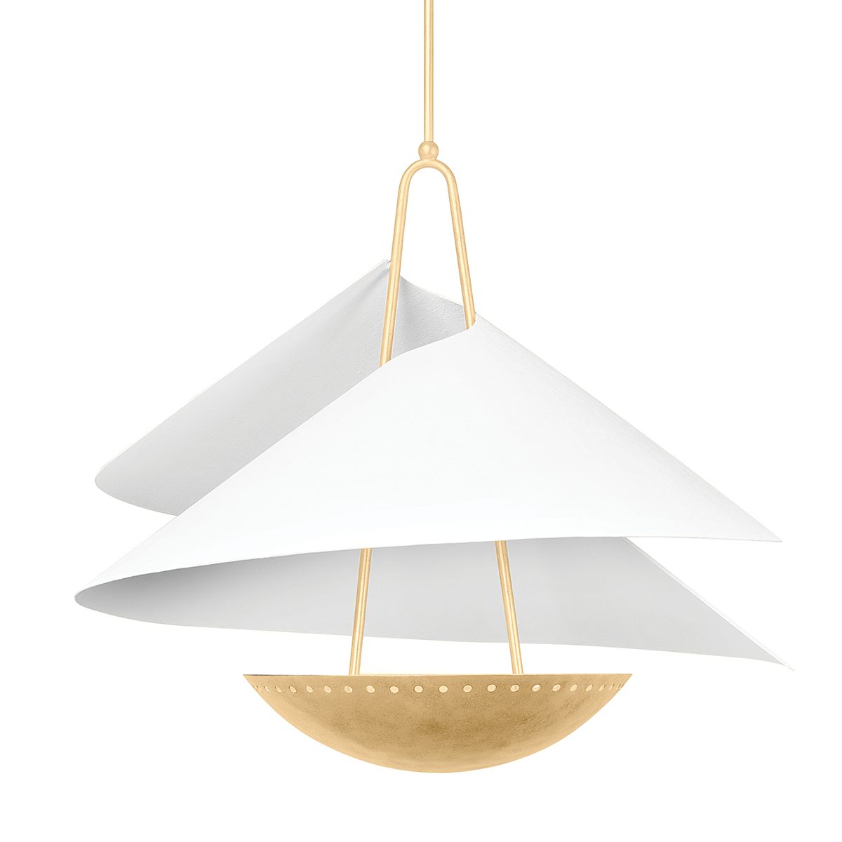 Carini Large Pendant by Corbett Lighting 411-34-VGL/GSW