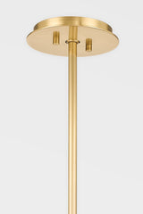 Celestial Chandelier 6 Lights Aged Brass Finish Opal Matte Glass 26.5"H x 31.5"W by Corbett Lighting