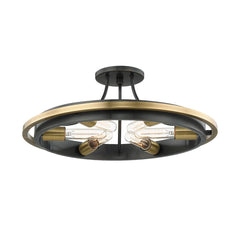 Chambers Semi-Flush Ceiling Light by Hudson Valley Lighting 2721