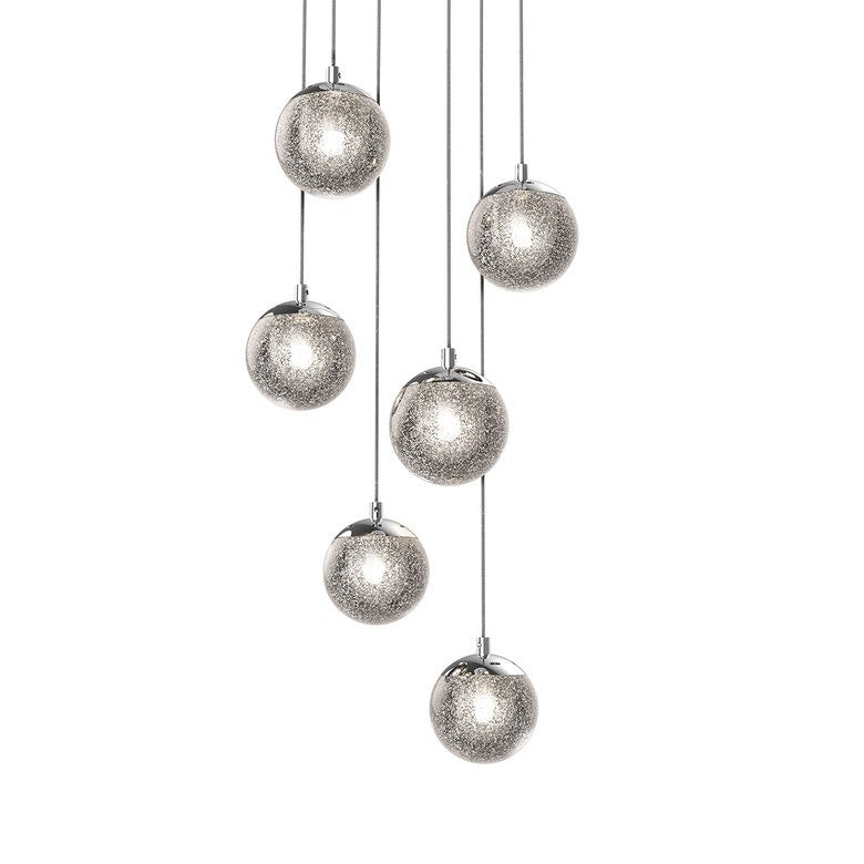 Champagne Bubbles 6-Light LED Chandelier by SONNEMAN 2963.01