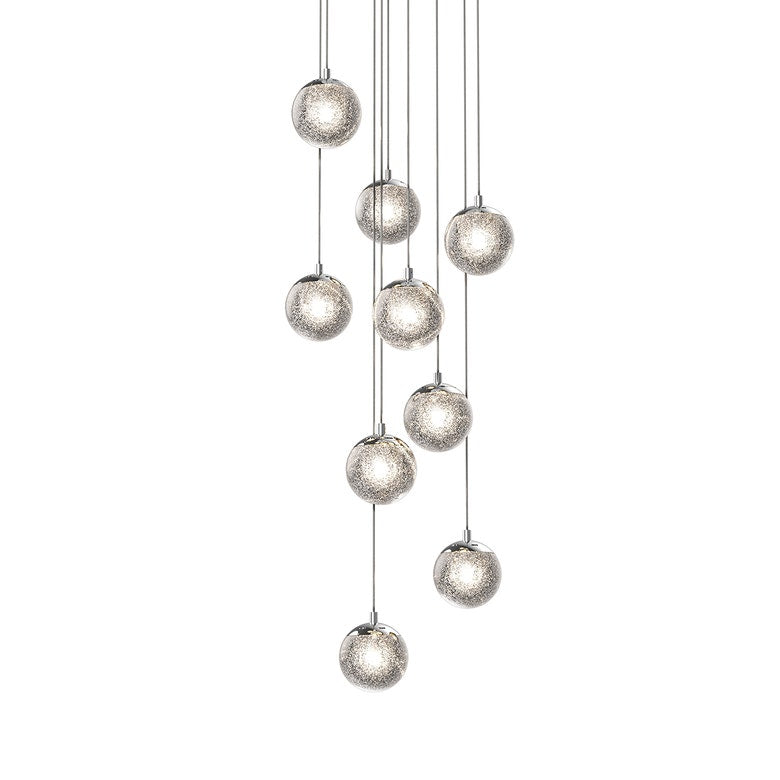 Champagne Bubbles 9-Light LED Chandelier by SONNEMAN 2964.01