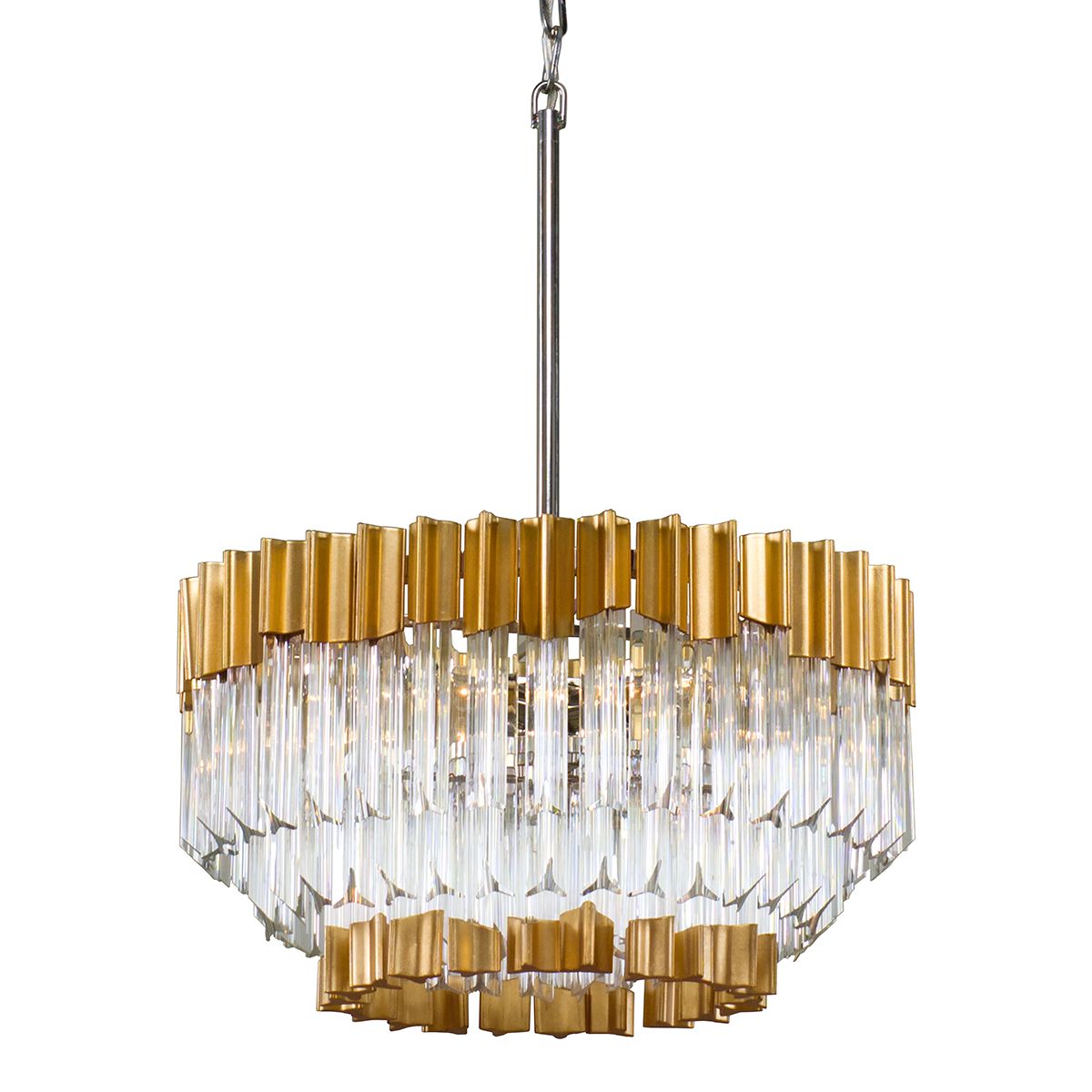 Charisma Mini Chandelier by Corbett Lighting 220-42-GL/SS