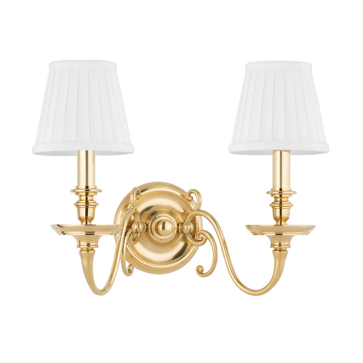 Charleston 2-Light Sconce by Hudson Valley Lighting 1742-AGB