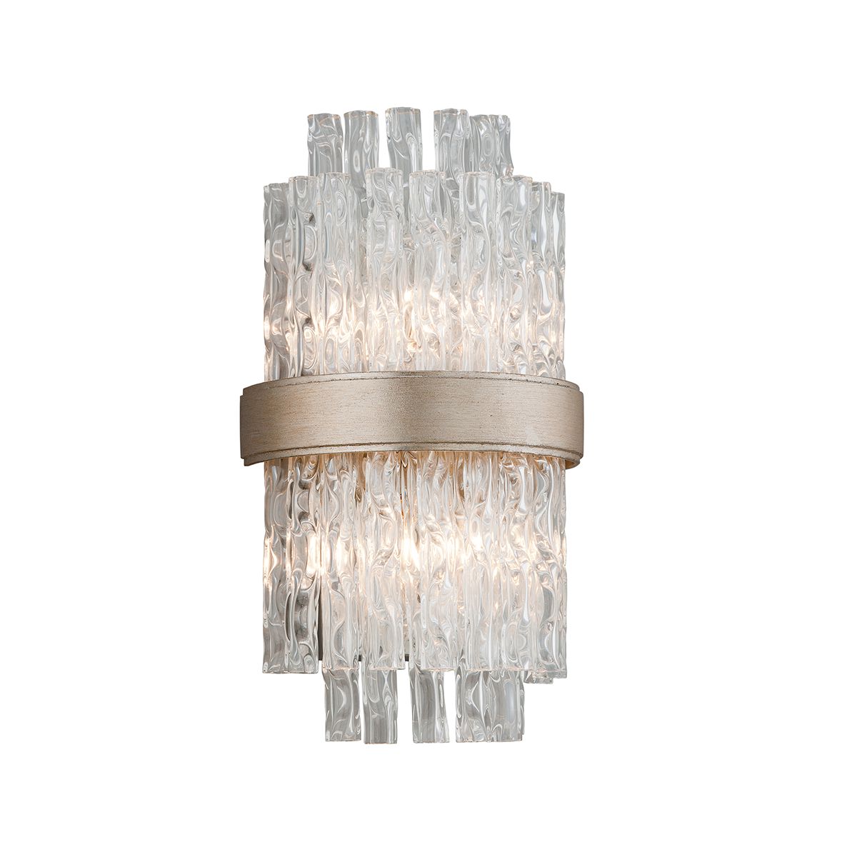 Chime Sconce by Corbett Lighting 204-12, Dimmable Wall Light with Elegant Glass Shades