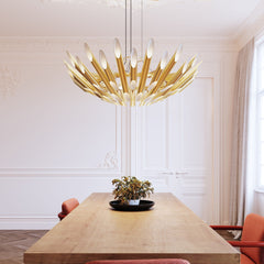 Chimes Round Chandelier by SONNEMAN 2046