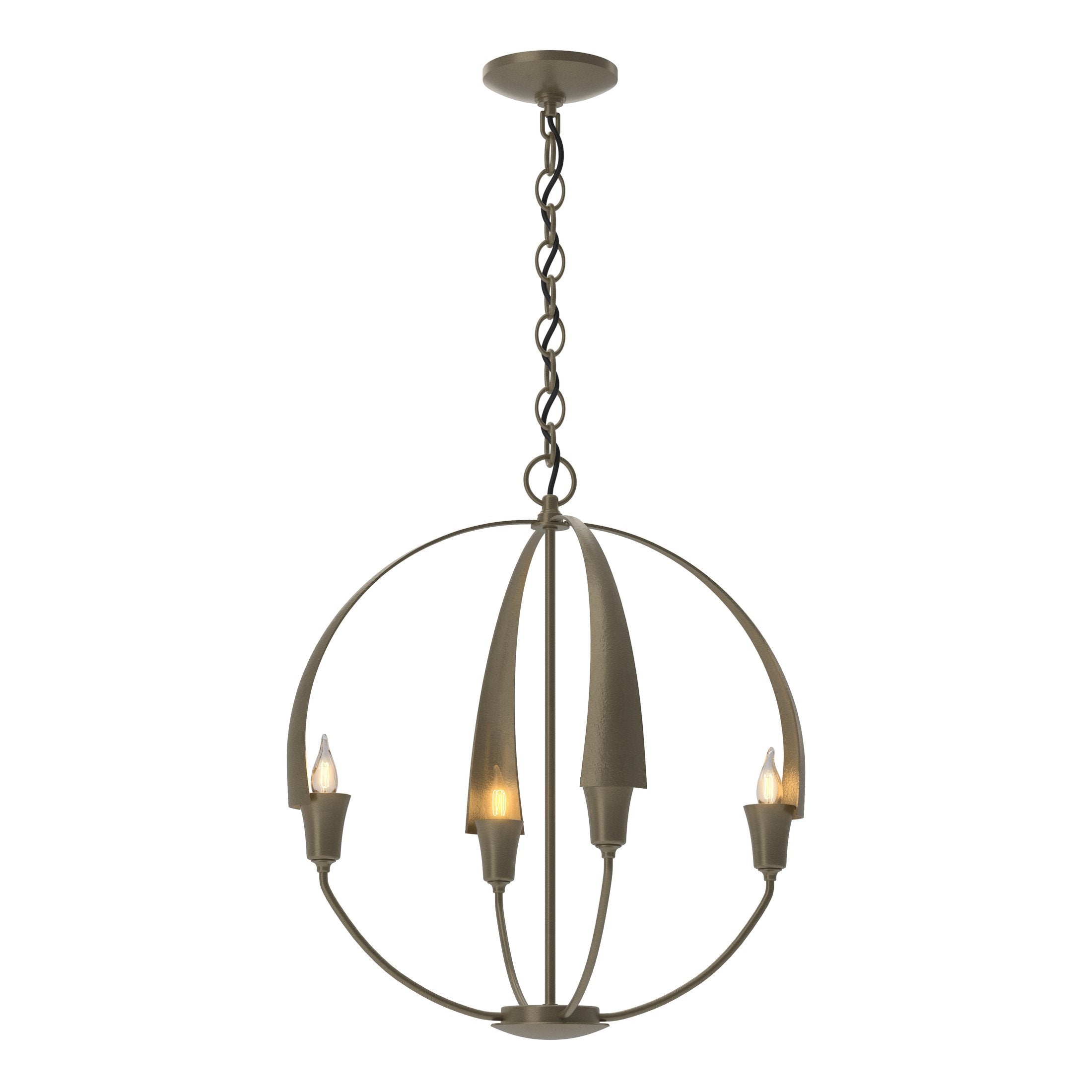 Cirque 4-Light Small Chandelier by Hubbardton Forge - Modern Design with Custom Finish Options